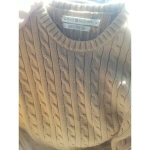 Tommy hilfiger Womens Pullover Sweater Light Brown Long Sleeve Size Large